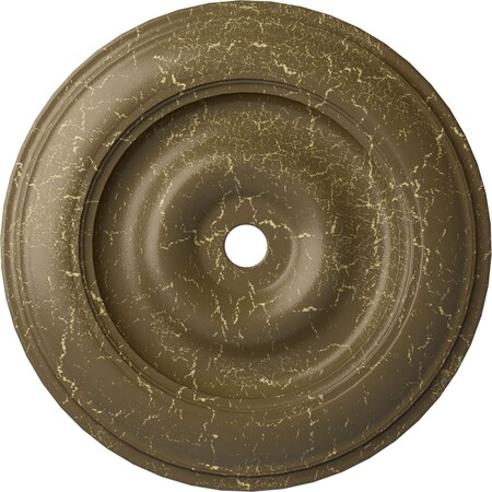 Ekena Millwork Classic Ceiling Medallion (Canopies up to 8 1/4"), 44 1/2"OD x 4"ID x 4 "P, Mississippi Mud Crackle CM44CLMMC